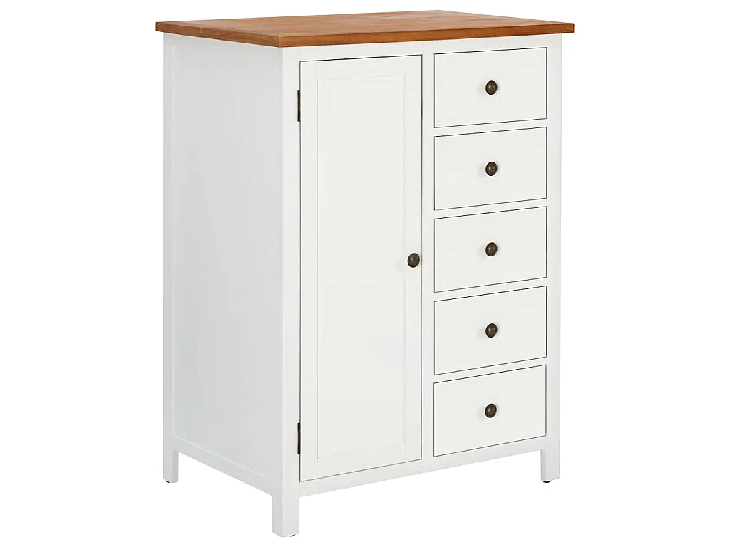 Kledingkast 76x52x105 cm massief eikenhout