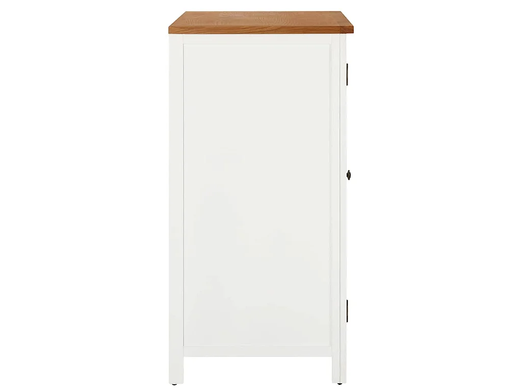 Kledingkast 76x52x105 cm massief eikenhout