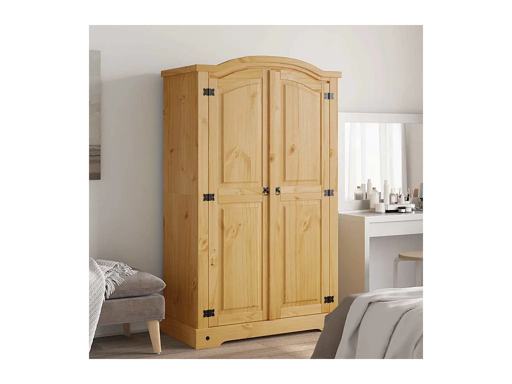 Garde-robe avec 2 portes Gamme Corona pin mexicain