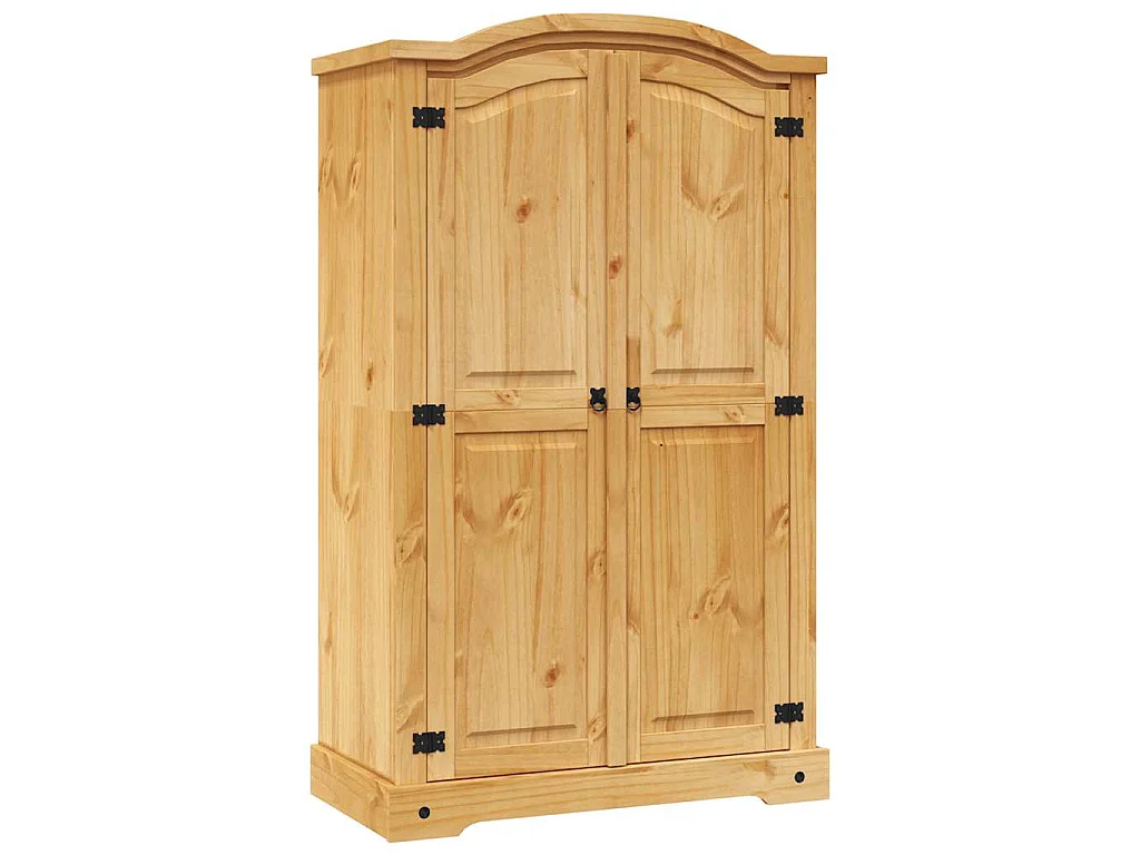 Kleiderschrank Mexiko-Stil Kiefernholz 2 Türen