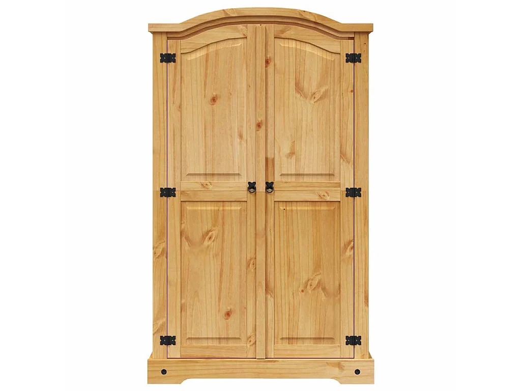 Kleiderschrank Mexiko-Stil Kiefernholz 2 Türen