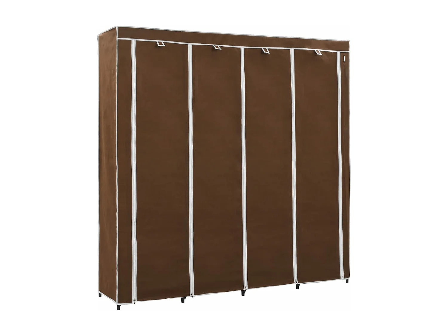 Guardaroba con 4 Scomparti Marrone 175x45x170 cm