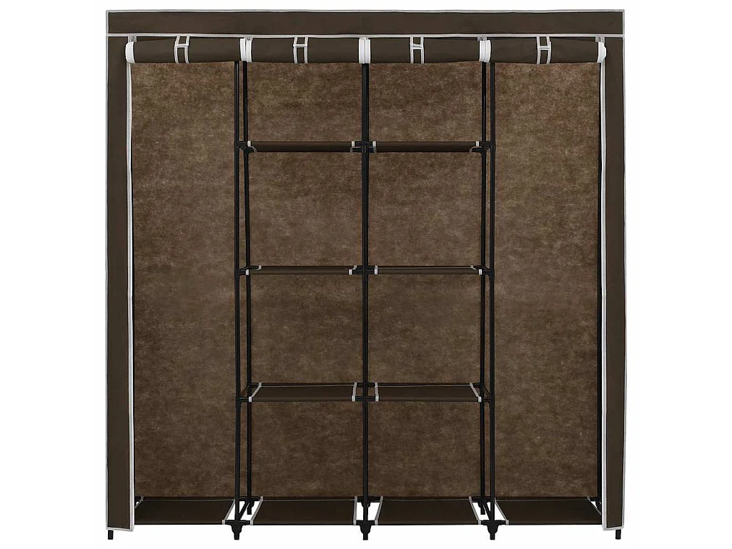 Guardaroba con 4 Scomparti Marrone 175x45x170 cm