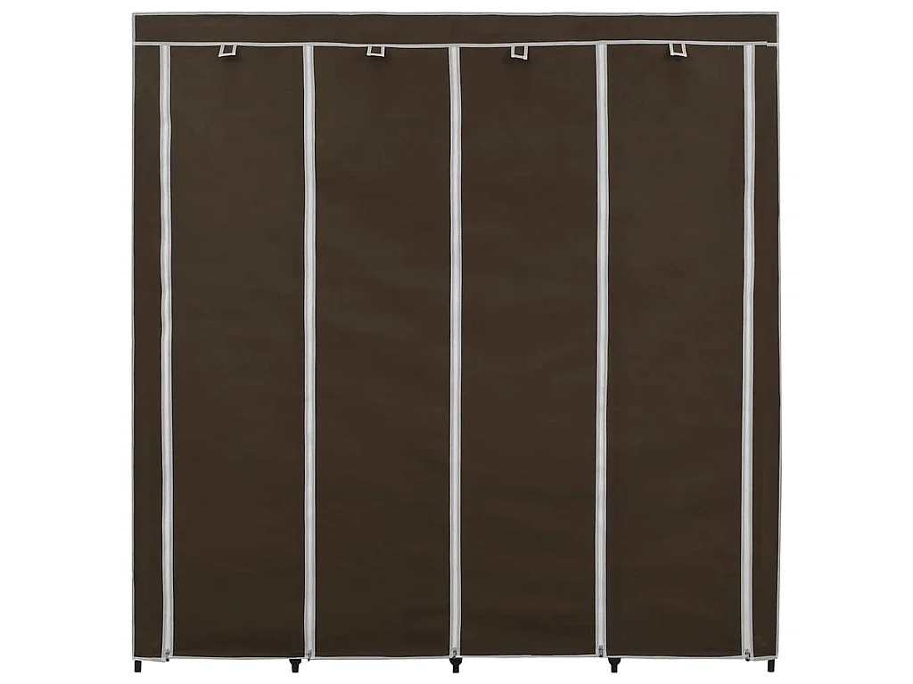 Guardaroba con 4 Scomparti Marrone 175x45x170 cm