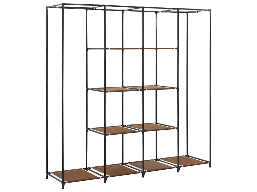 Guardaroba con 4 Scomparti Marrone 175x45x170 cm