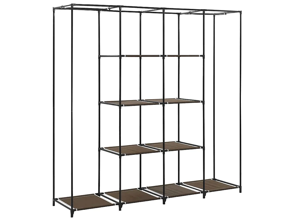 Guardaroba con 4 Scomparti Marrone 175x45x170 cm