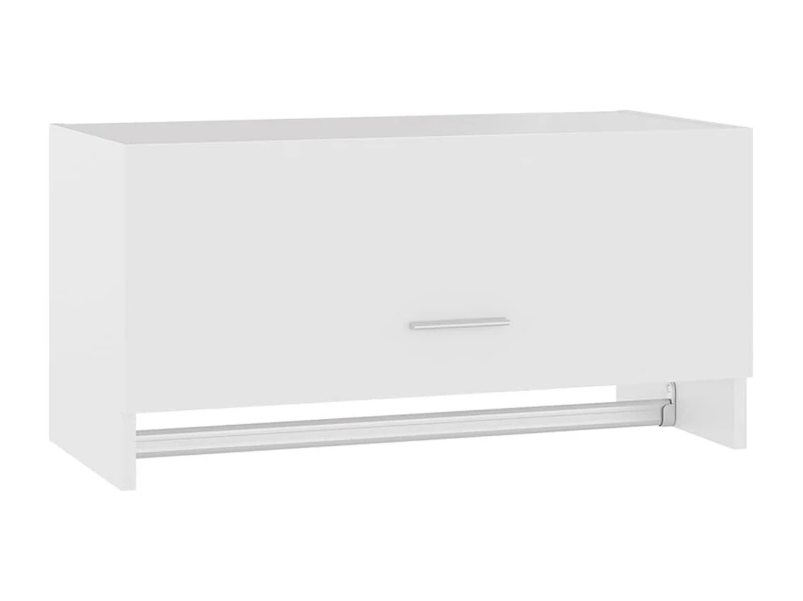 Kledingkast 70x32,5x35 cm bewerkt hout wit