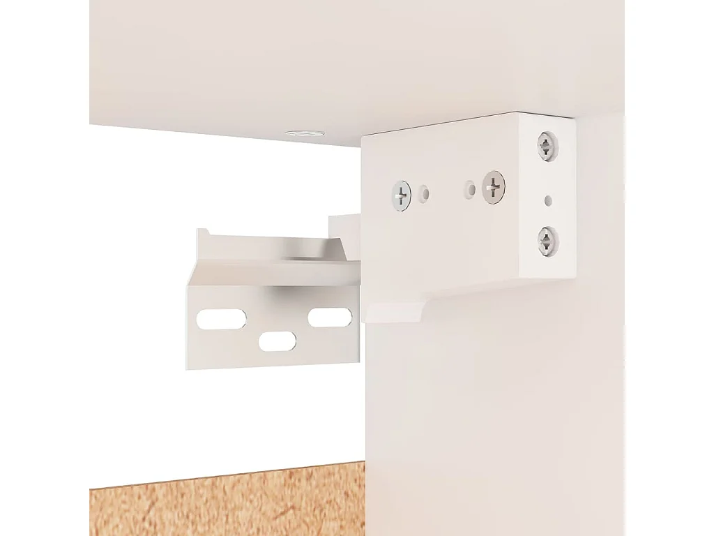 Kledingkast 70x32,5x35 cm bewerkt hout wit