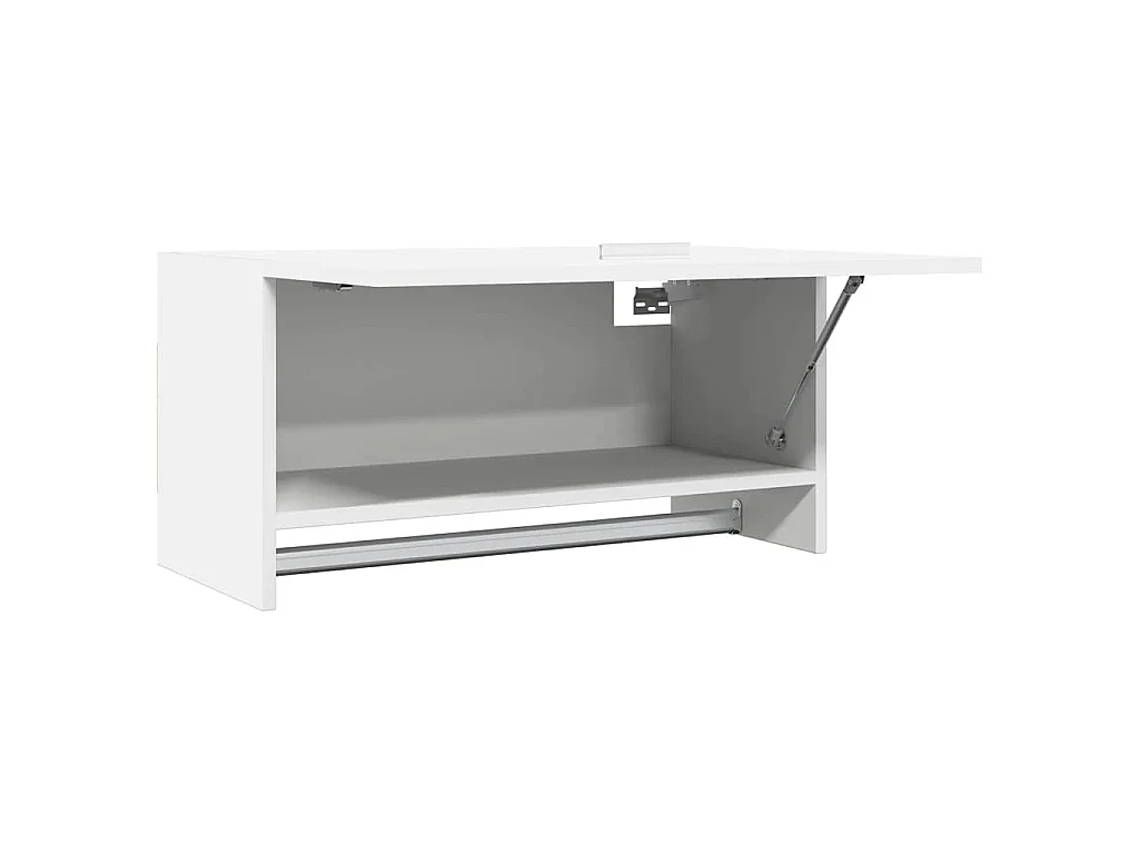 Garde-robe blanc 70x32,5x35 cm bois d'ingénierie