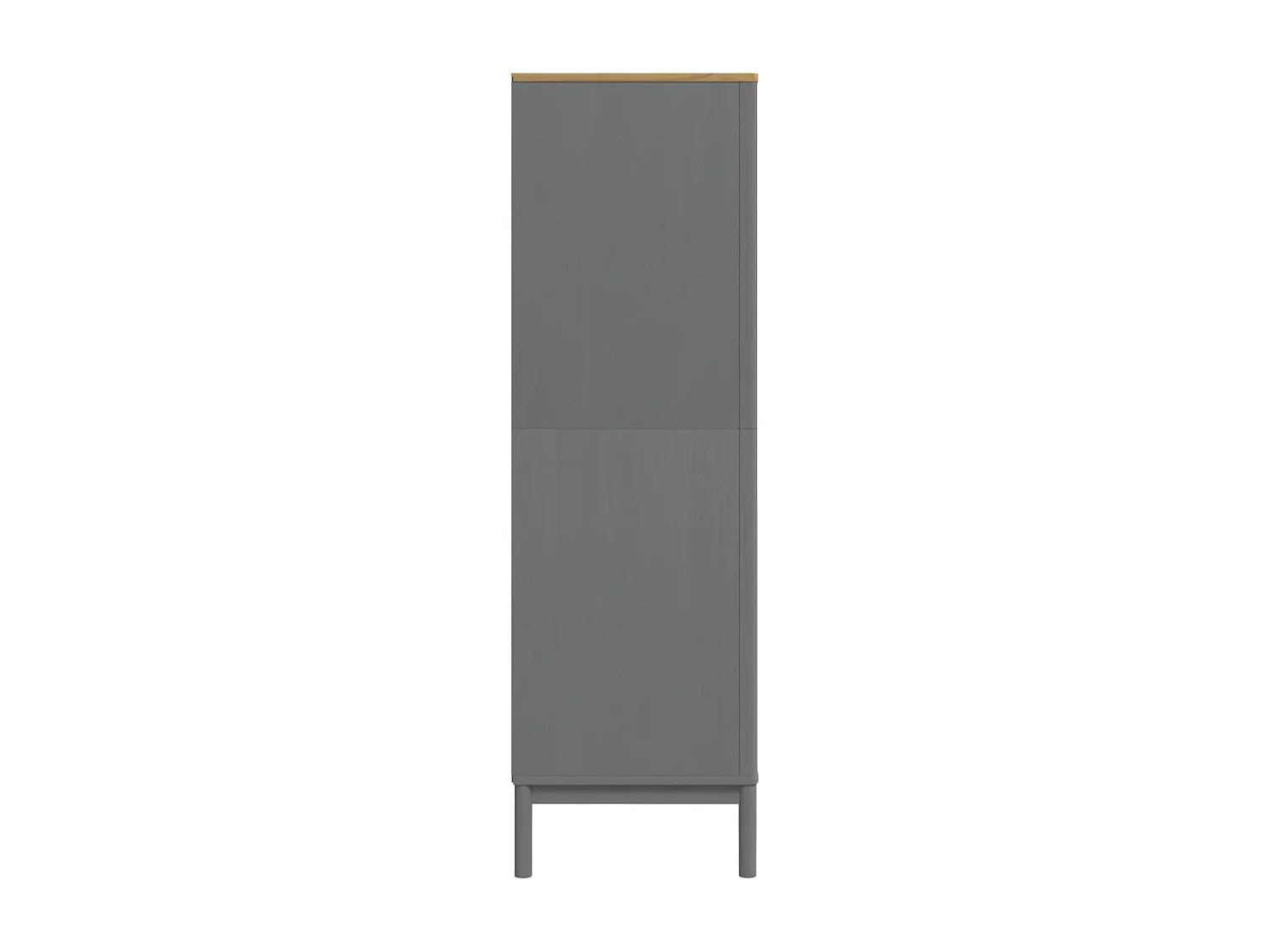 Kleiderschrank FLORO Grau 77x53x171 cm Massivholz Kiefer