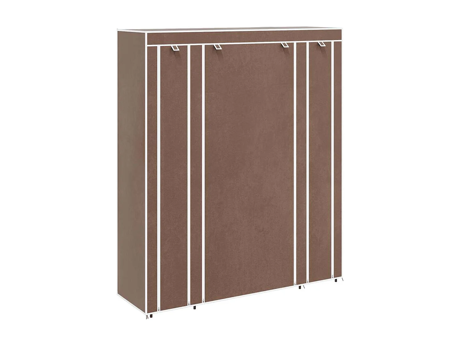 Armoire avec compartiments et tiges 45 x 150 x 176 cm Marron
