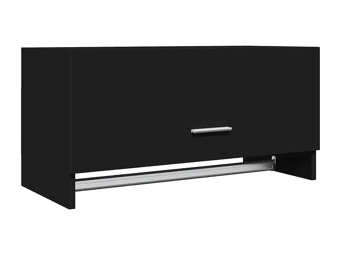 Garde-robe noir 70x32,5x35 cm bois d'ingénierie