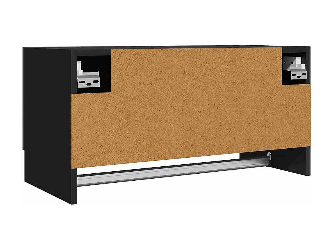 Garde-robe noir 70x32,5x35 cm bois d'ingénierie