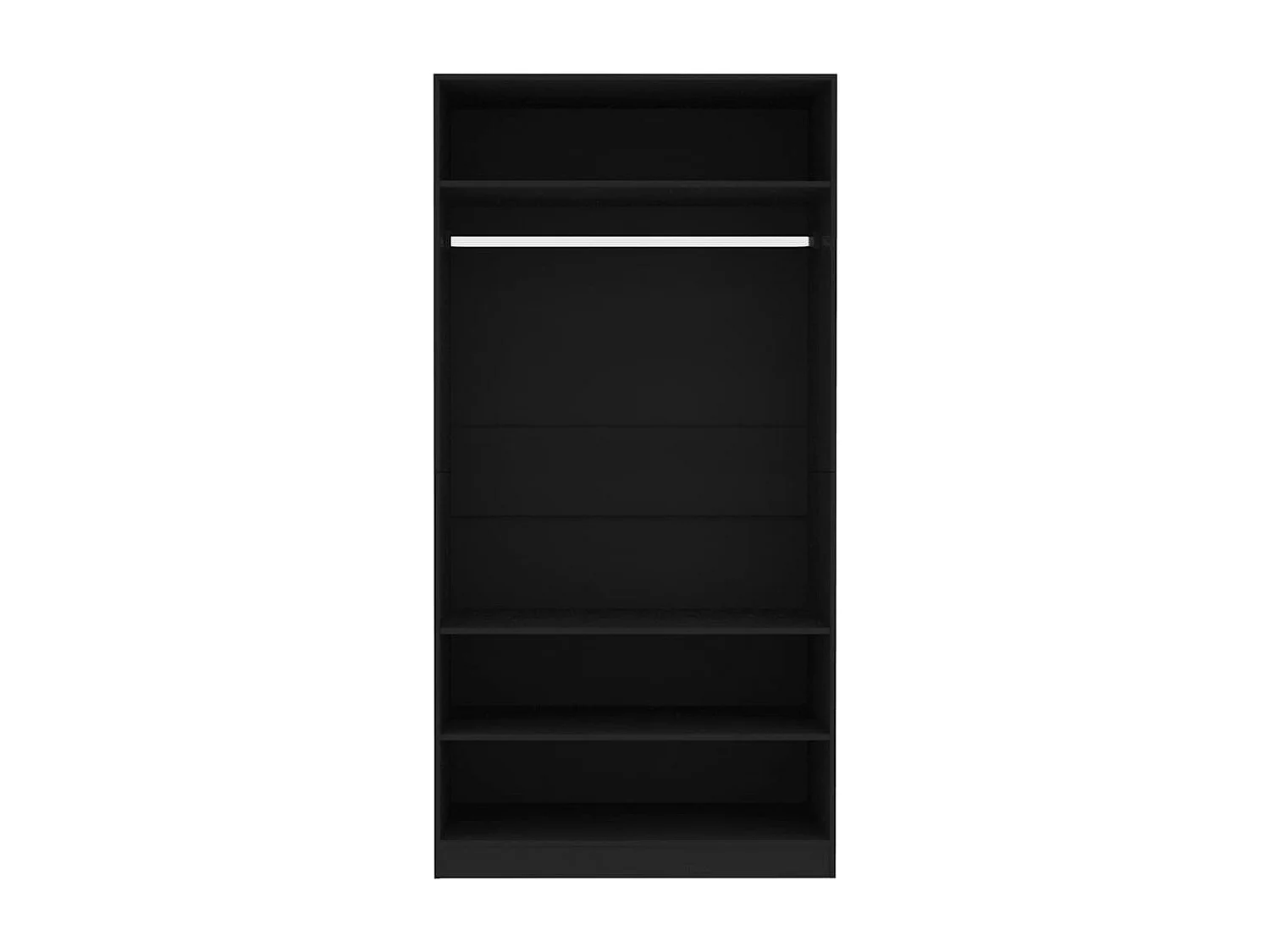 Garde-robe Noir 100 x 50 x 200 cm Bois d'ingénierie