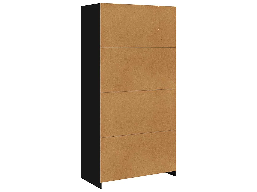 Garde-robe Noir 100 x 50 x 200 cm Bois d'ingénierie