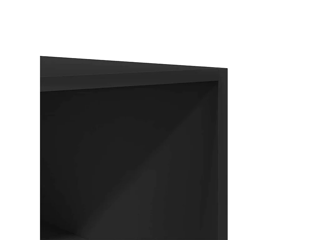 Kledingkast 100x50x200 cm bewerkt hout zwart