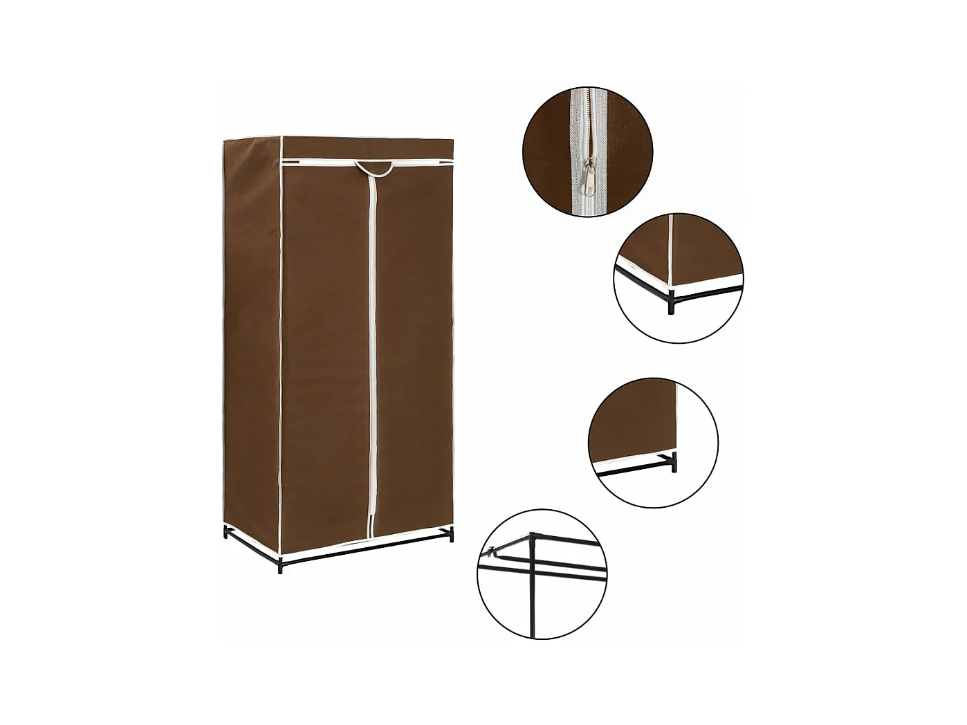 Garde-robe Marron 75x50x160 cm