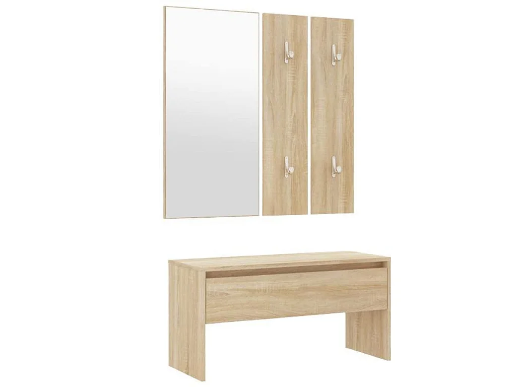 Ensemble de meubles de couloir Chêne Sonoma Bois d'ingénierie