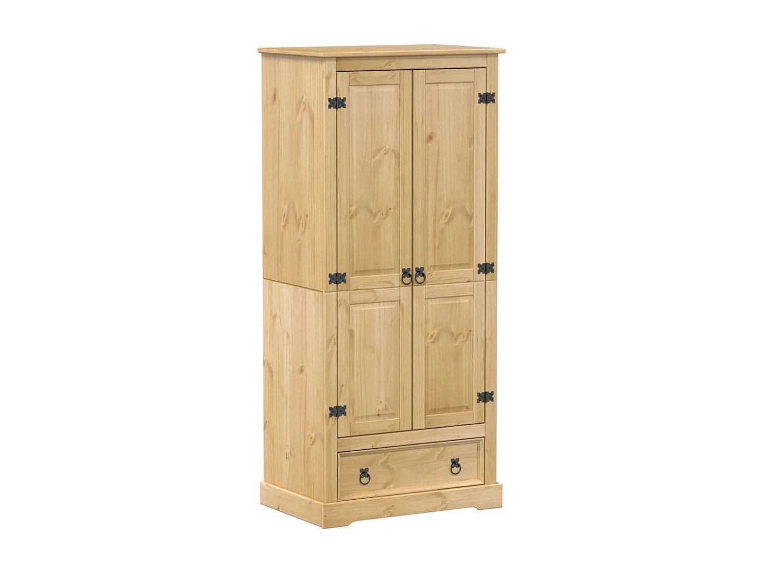 Kleiderschrank Corona 76x50x170 cm Massivholz Kiefer
