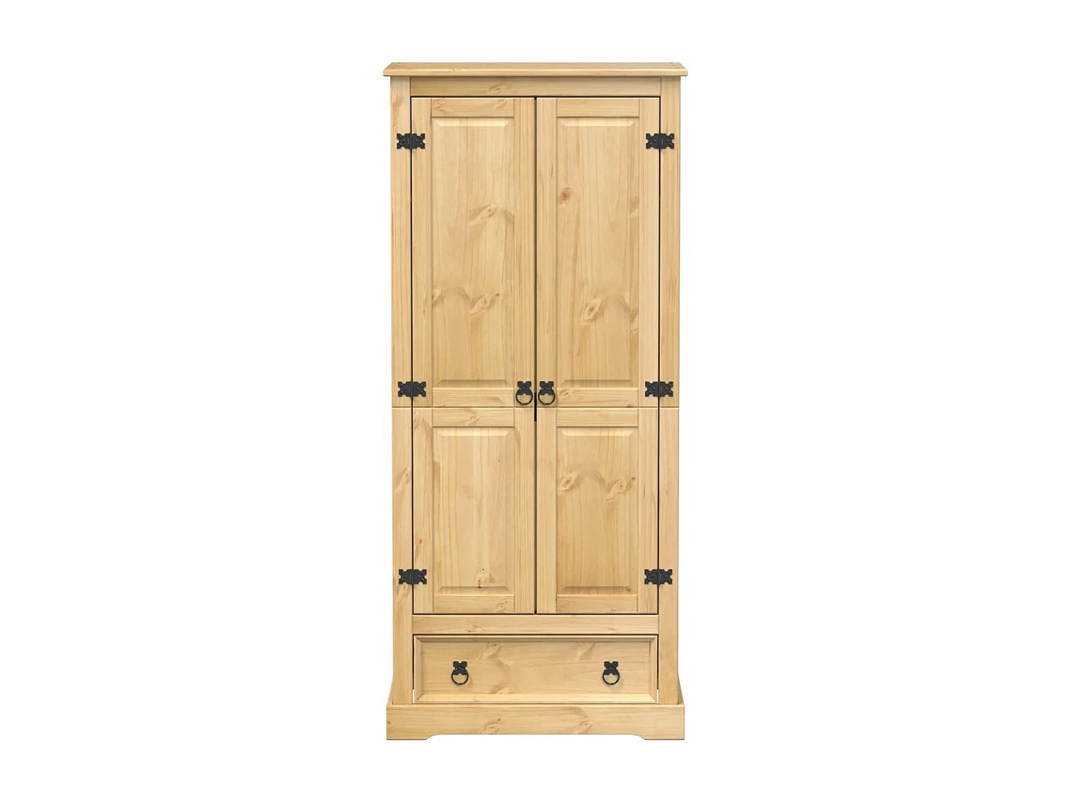 Kleiderschrank Corona 76x50x170 cm Massivholz Kiefer