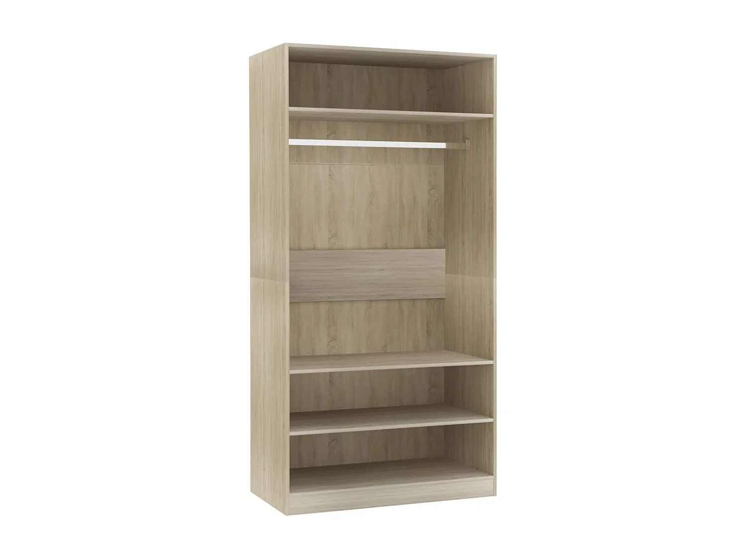 Armario de madera contrachapada roble sonoma 100x50x200 cm