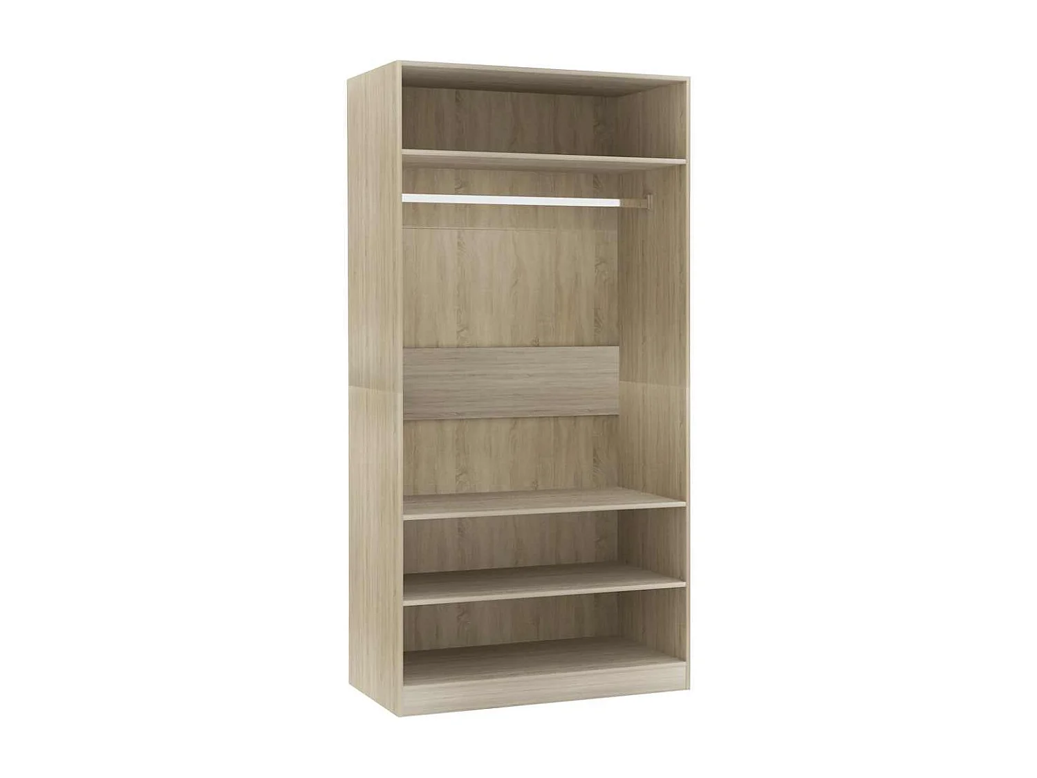 Garde-robe Chêne sonoma 100x50x200 cm Bois d'ingénierie