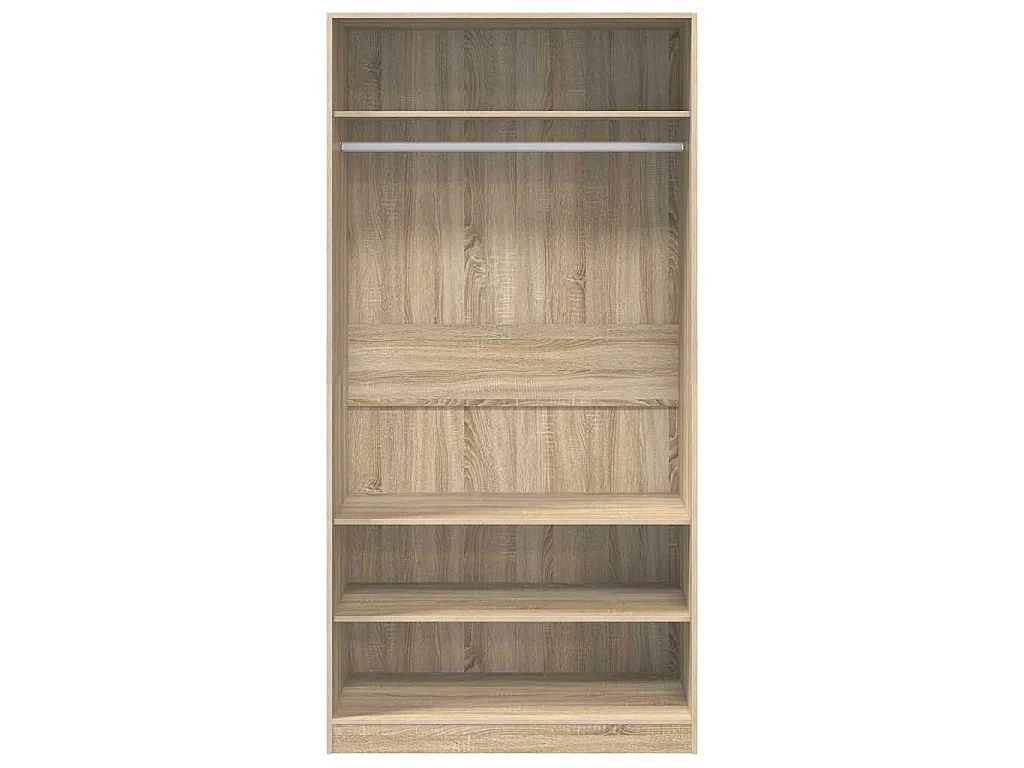 Kleiderschrank Sonoma-Eiche 100x50x200 cm Holzwerkstoff