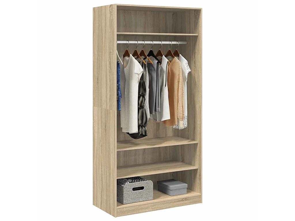 Garde-robe Chêne sonoma 100x50x200 cm Bois d'ingénierie