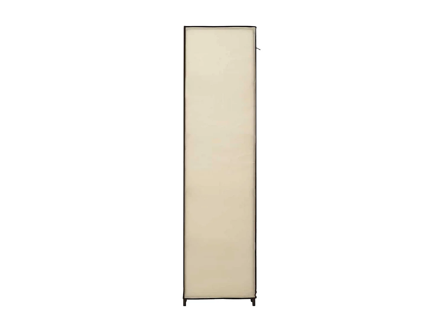 Armoire avec compartiments et tiges Crème 150x45x176 cm Tissu