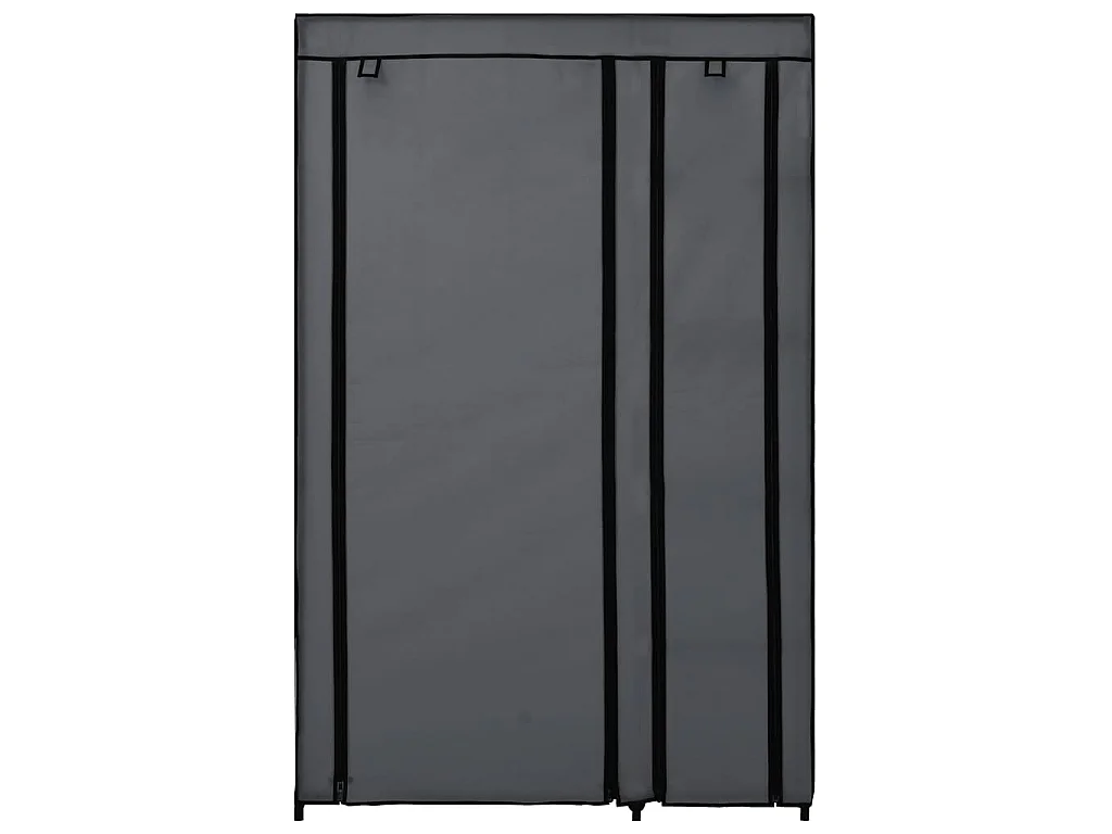 Faltschrank Grau 110x45x175 cm Stoff