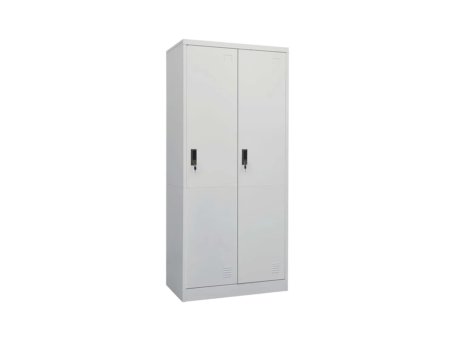 Garde-robe Gris clair 80x50x180 cm Acier
