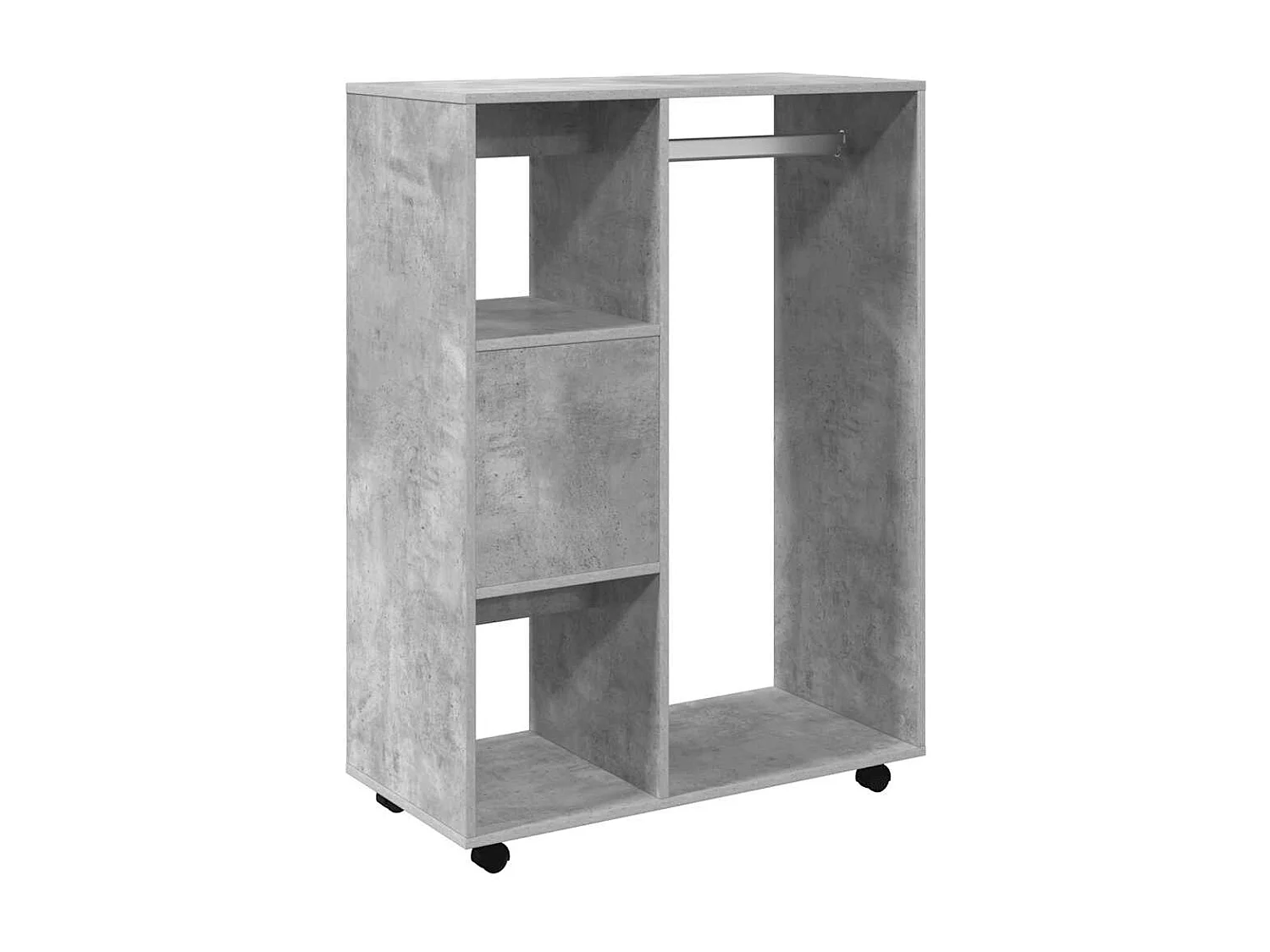 Garde-robe Gris béton 80x40x110 cm Bois d’ingénierie