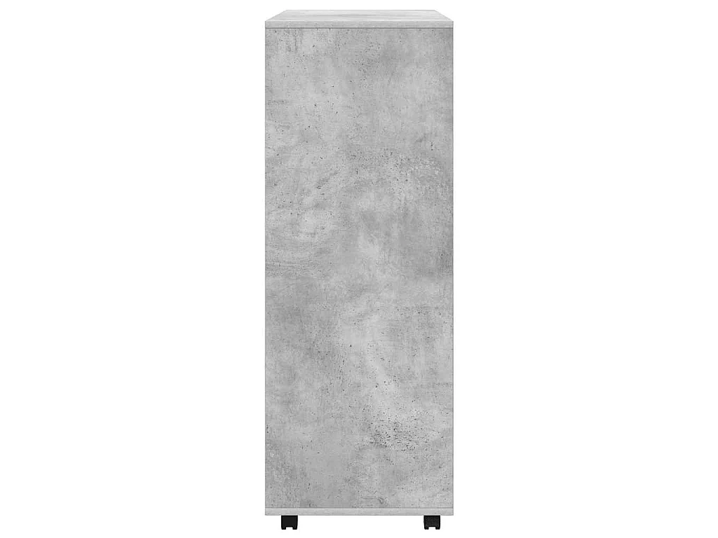 Armadio Grigio Cemento 80x40x110 cm in Legno Multistrato