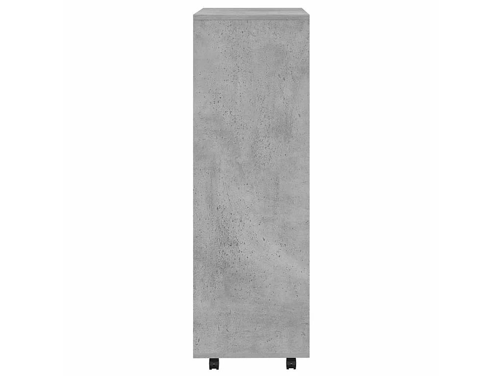 Armadio Grigio Cemento 80x40x110 cm in Legno Multistrato