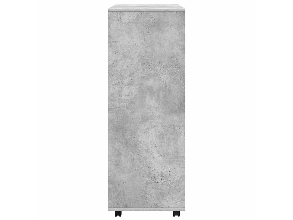 Armadio Grigio Cemento 80x40x110 cm in Legno Multistrato