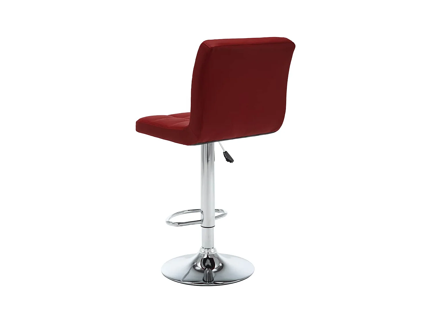 Tabourets de bar lot de 2 rouge bordeaux similicuir
