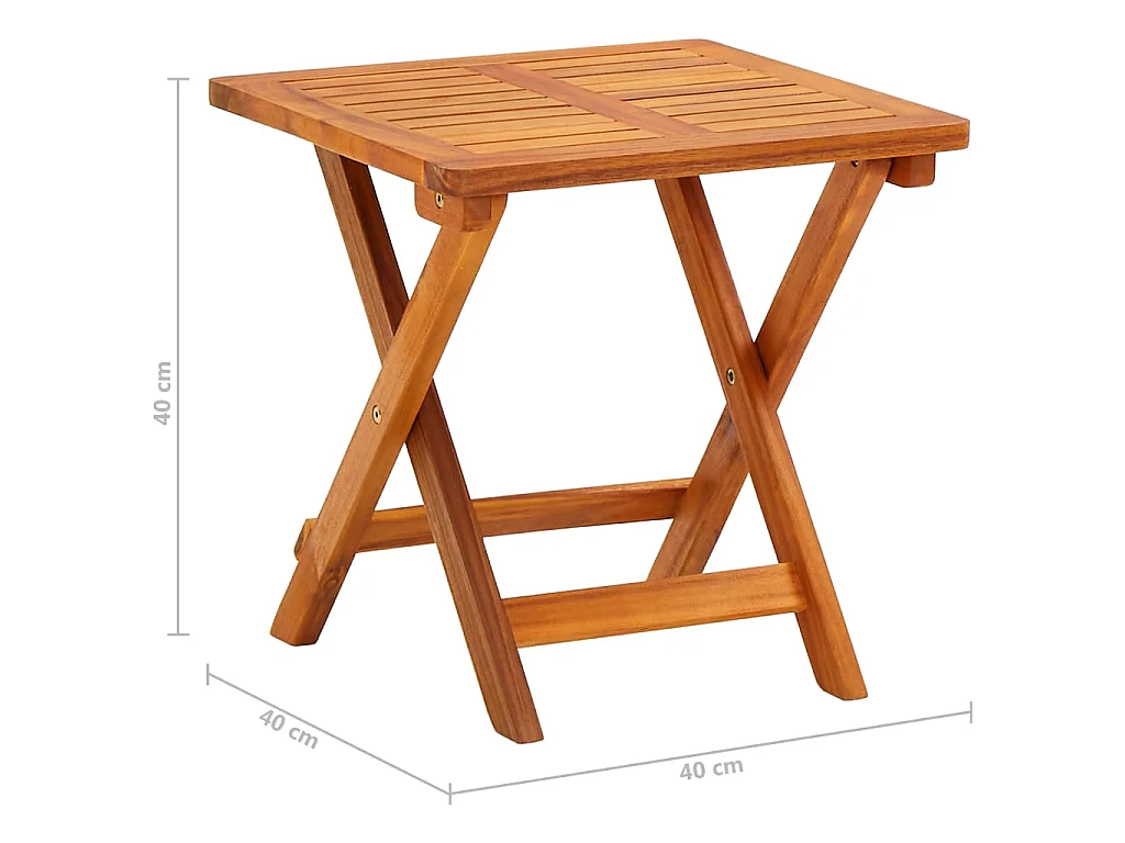 Chaise longue de jardin avec table et coussin Bois d'acacia