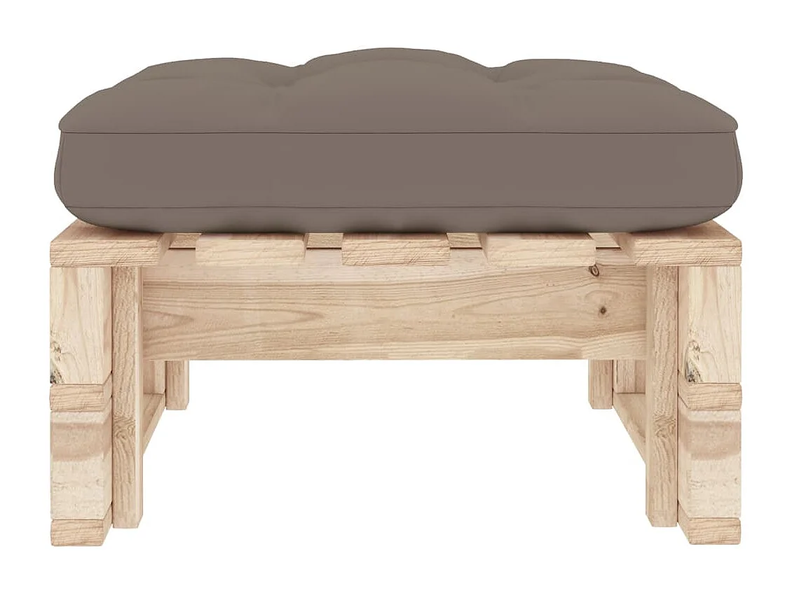 Ottomana da Giardino Pallet in Legno di Pino Impregnato