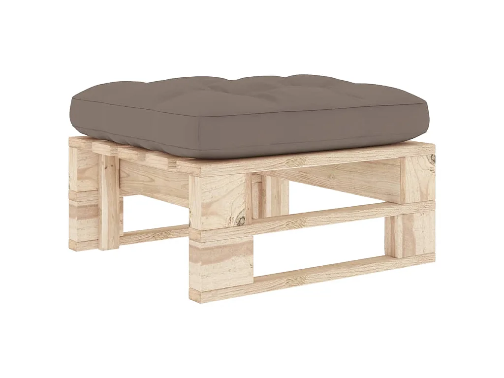 Pouf palette de jardin bois de pin imprégné