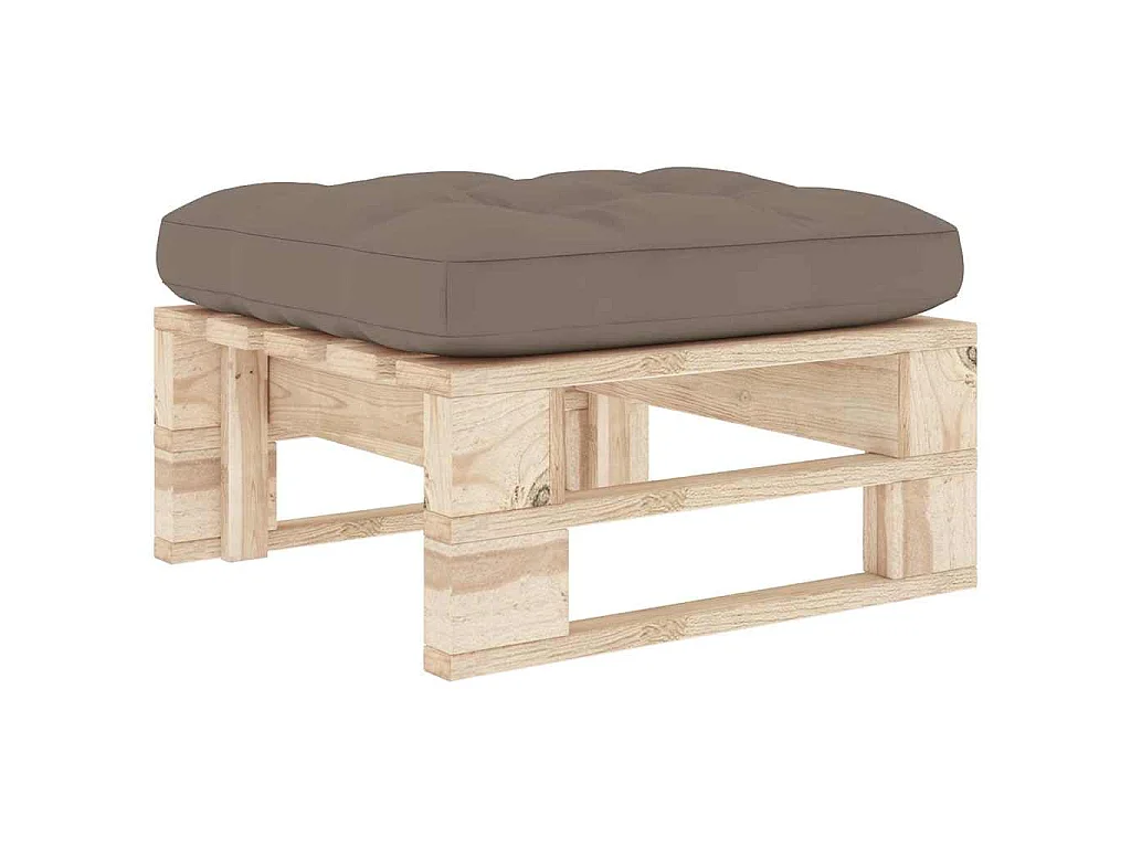 Pouf palette de jardin bois de pin imprégné
