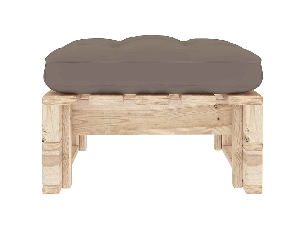 Pouf palette de jardin bois de pin imprégné