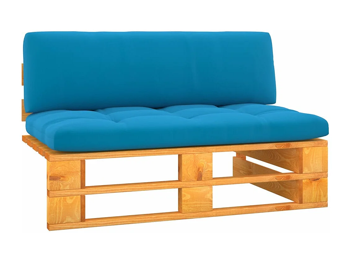 Garten-Mittelsofa Paletten Honigbraun Imprägniertes Kiefernholz