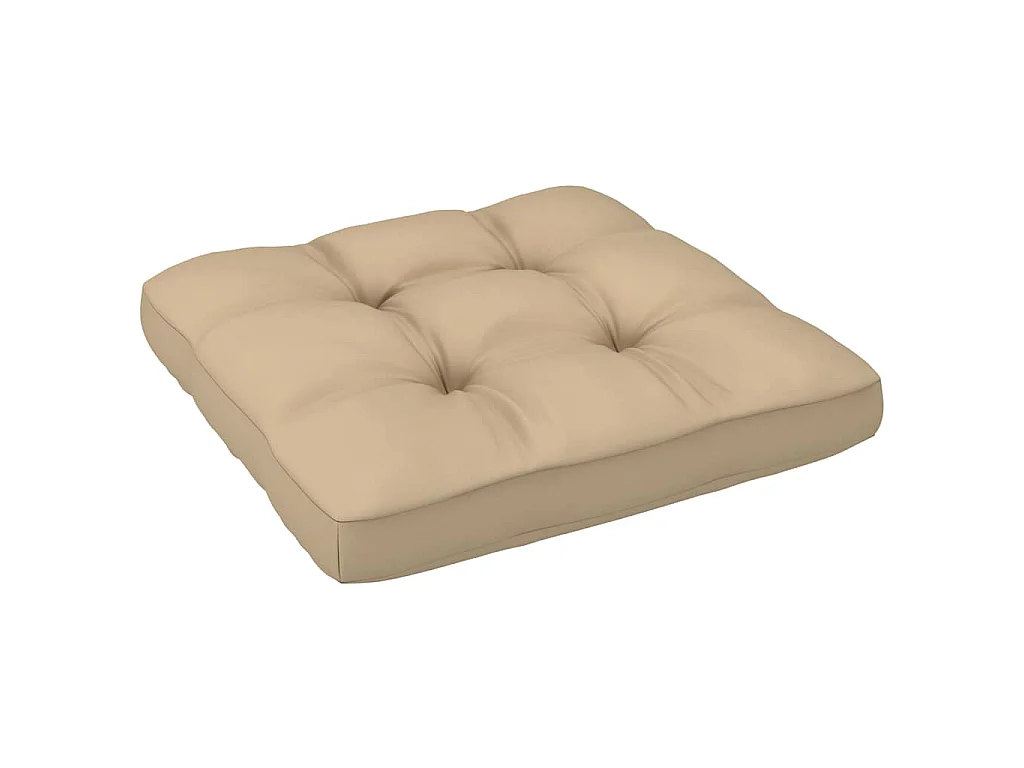 Pouf palette de jardin marron miel bois de pin imprégné