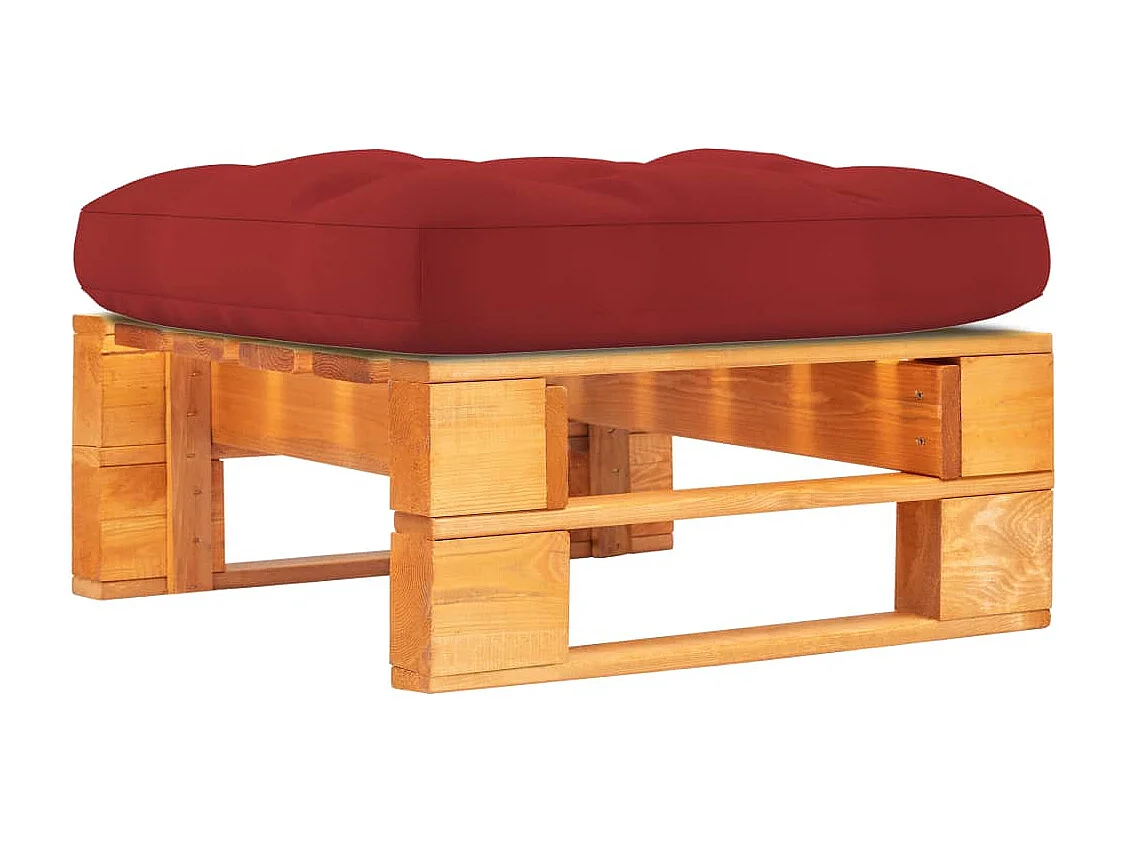 Tuinhocker pallet honingbruin geïmpregneerd grenenhout