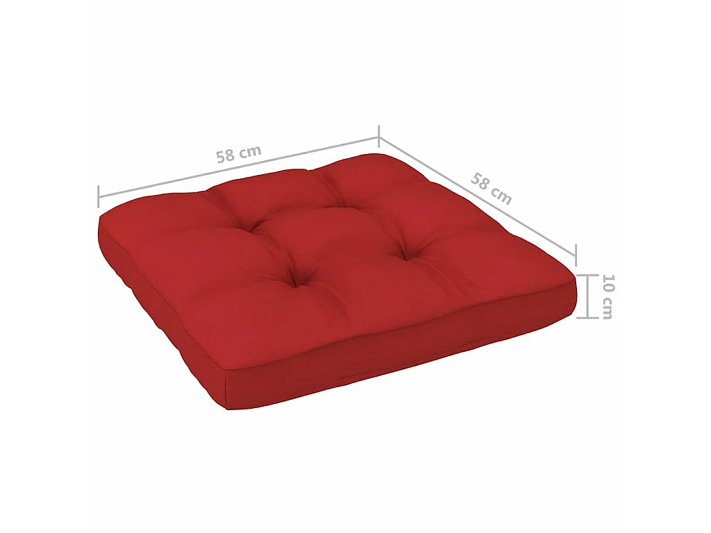 Pouf palette de jardin marron miel bois de pin imprégné