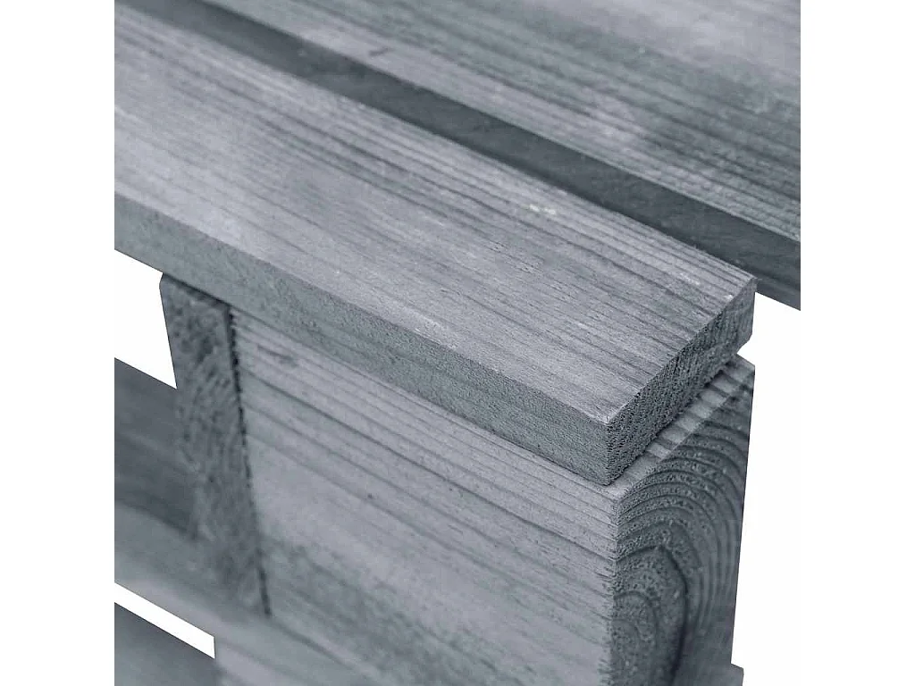 Pouf palette de jardin Bois de pin imprégné de gris