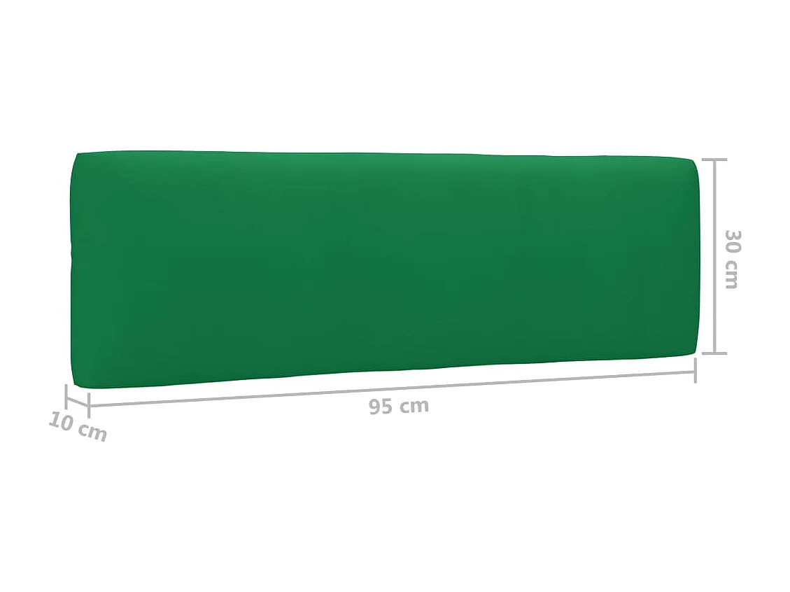 Garten-Paletten-Mittelsofa Schwarz Imprägniertes Kiefernholz