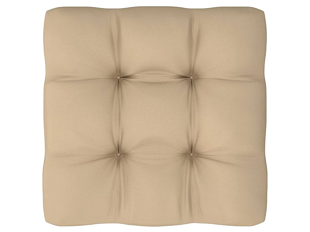 Pouf palette de jardin noir bois de pin imprégné