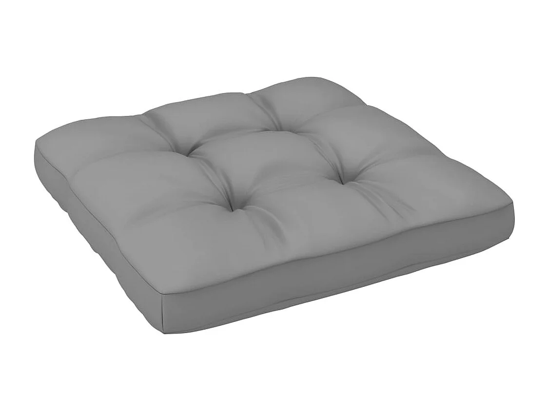 Pouf palette de jardin Bois de pin imprégné de blanc