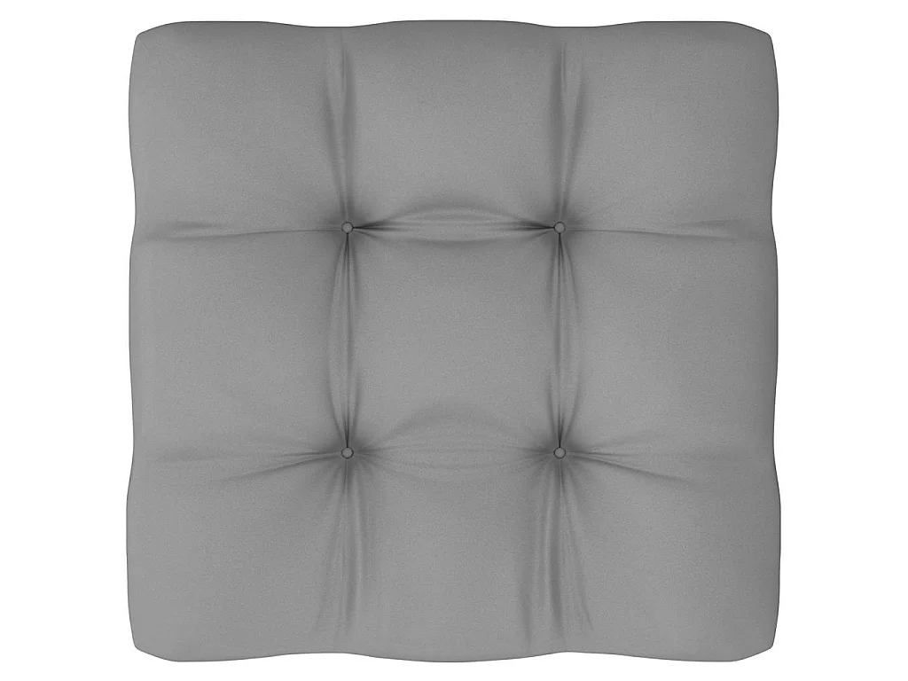 Pouf palette de jardin Bois de pin imprégné de blanc